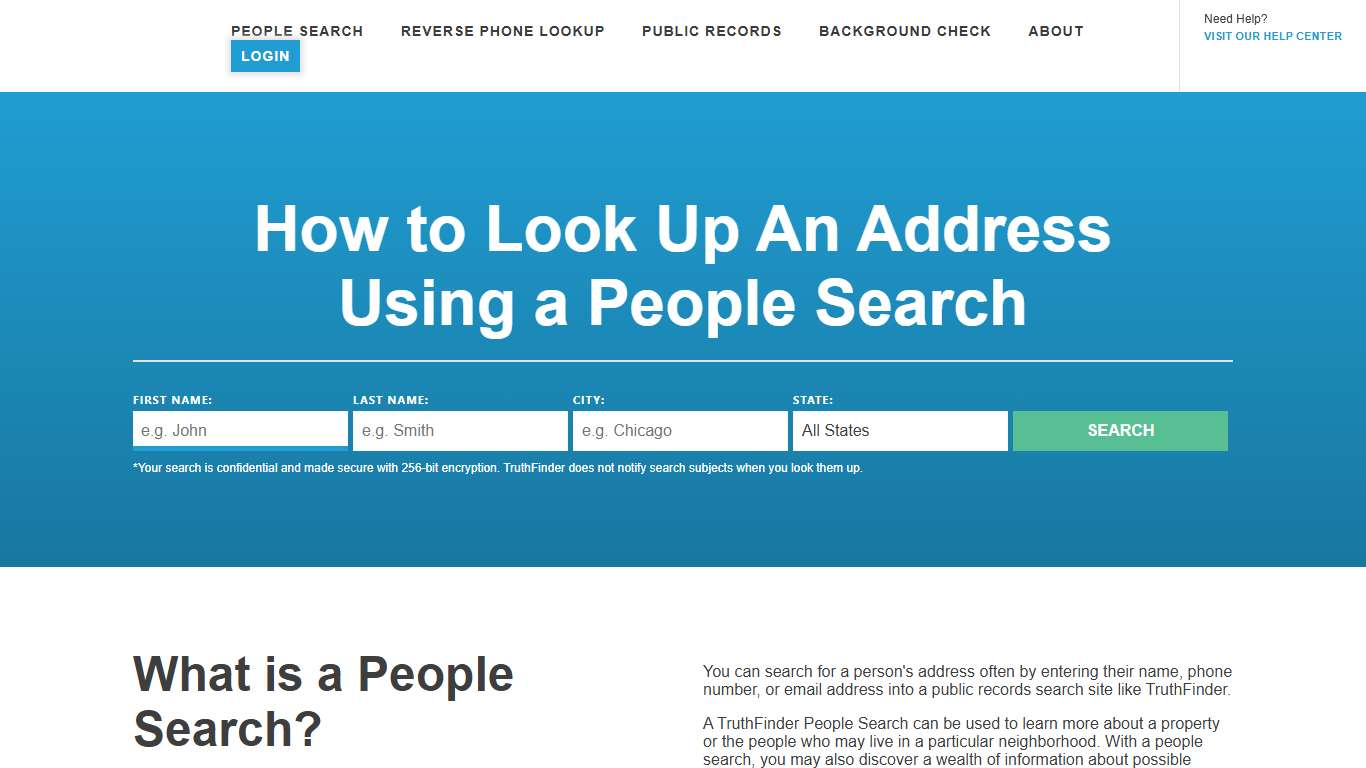 Address Lookup - Find Someone's Address With A People Search | TruthFinder
